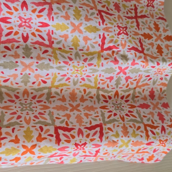 CROFT AND BARROW WOMENS PLUS SIZE SHORT SLEEVE PINK & WHITE PULLOVER TOP SIZE 0X - Picture 4 of 12